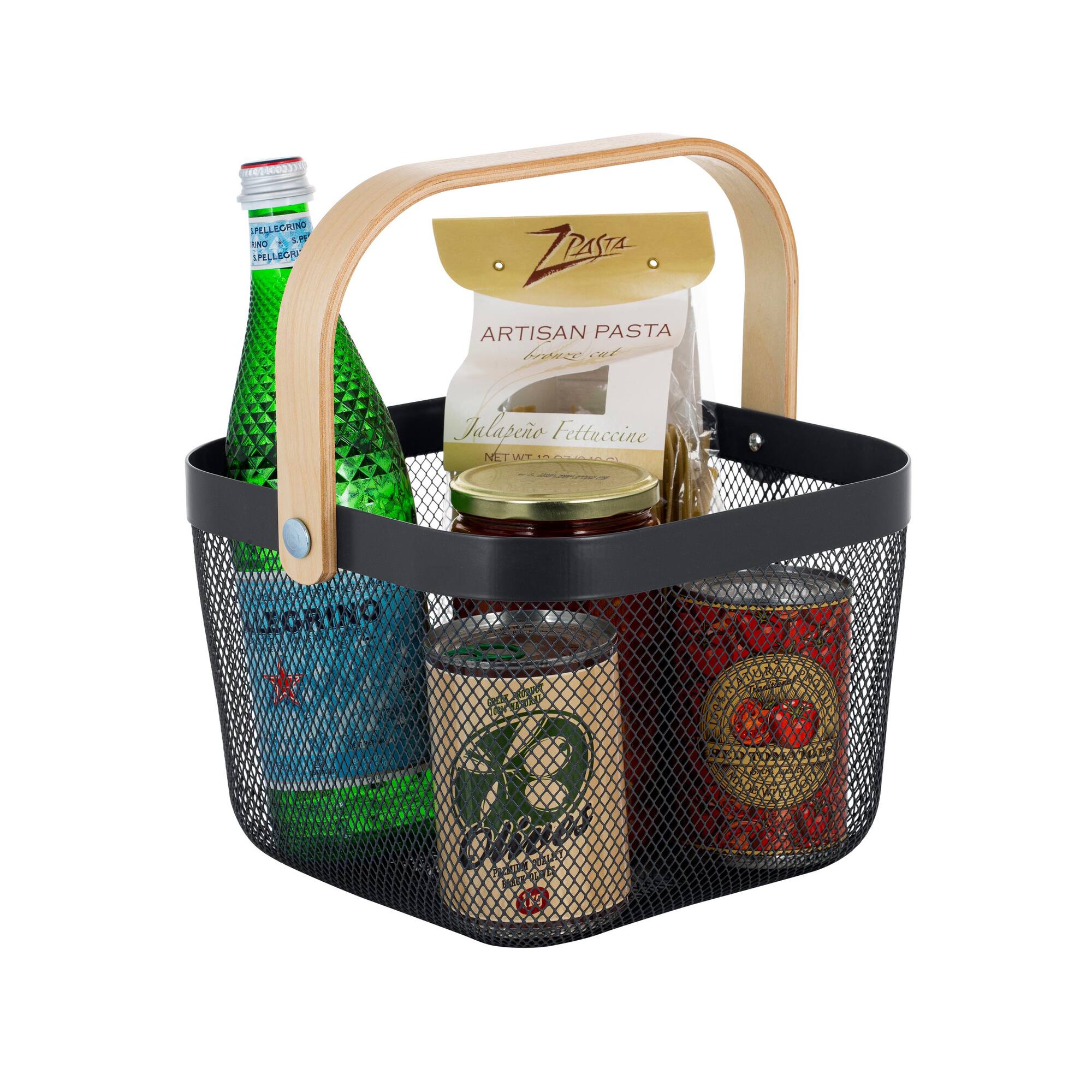 Simplify Mesh Tote with Bamboo Handle